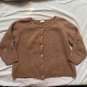 The Simple Folk brown wool sweater cardigan Size 9/10 kids